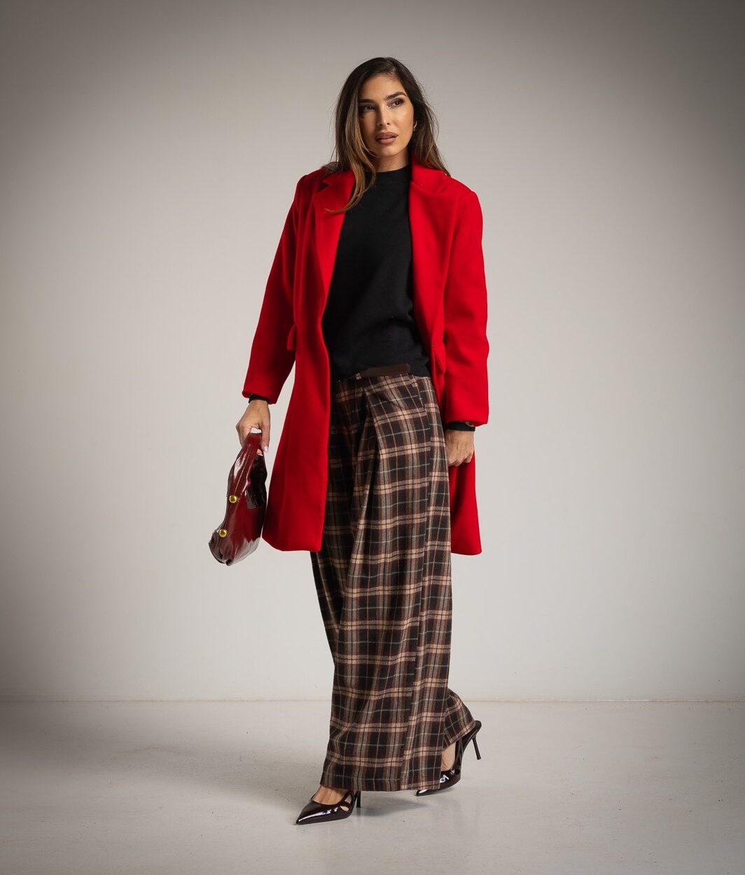 PLAŠČ RED WOOL